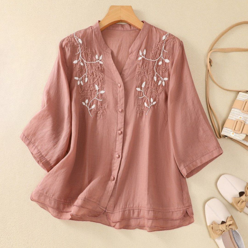 Cotton Embroidered Designer Women's Tunic Shirt