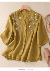 Cotton Embroidered Designer Women's Tunic Shirt