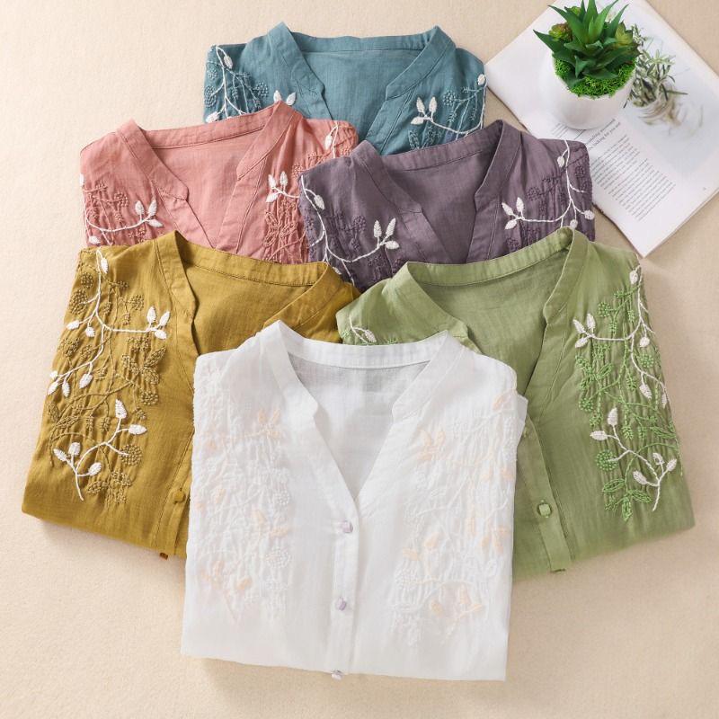 Cotton Embroidered Designer Women's Tunic Shirt