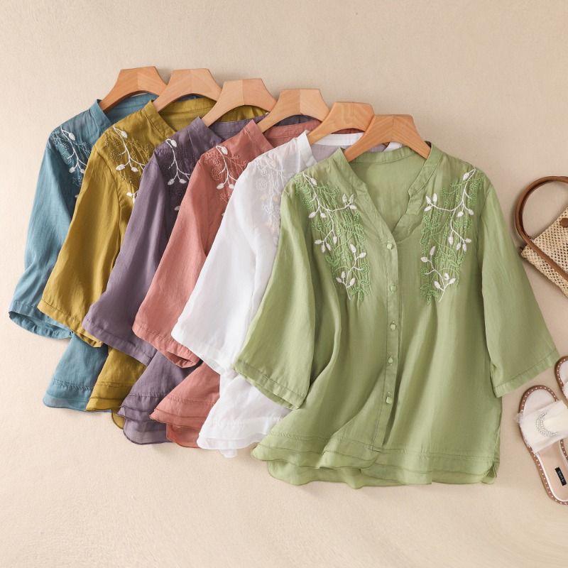 Cotton Embroidered Designer Women's Tunic Shirt